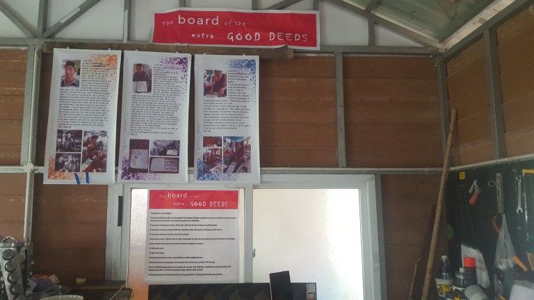 The board of extra good deeds